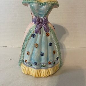 Charming Ladies Gown Ceramic Vase